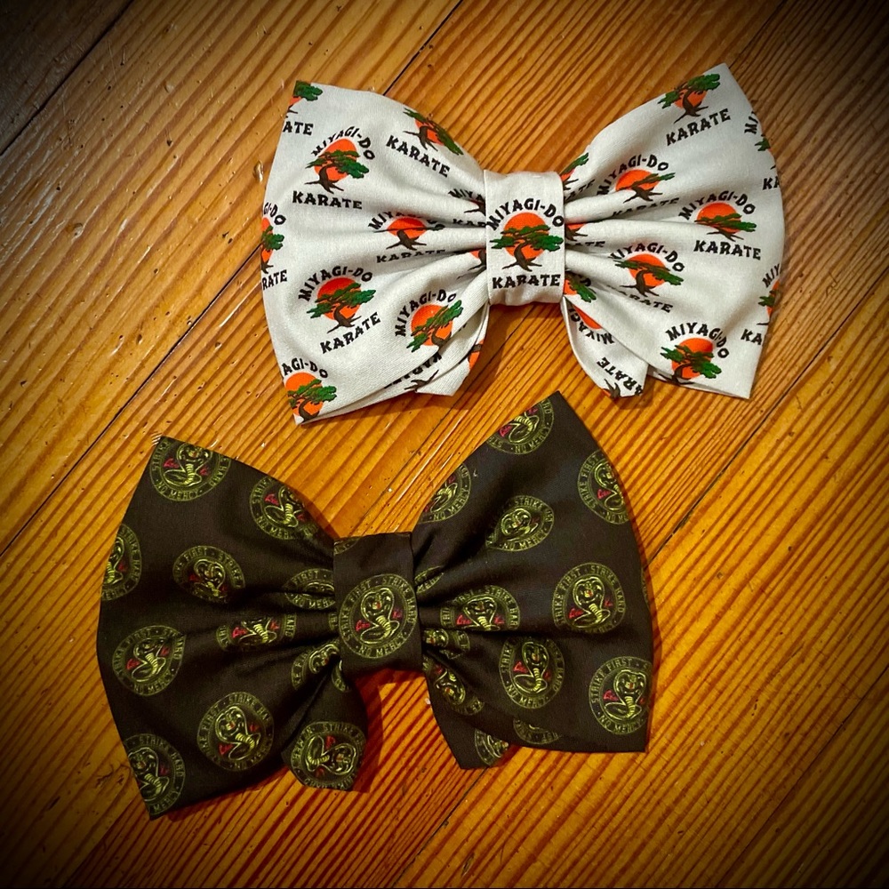 Girls Cobra Kai hair bow